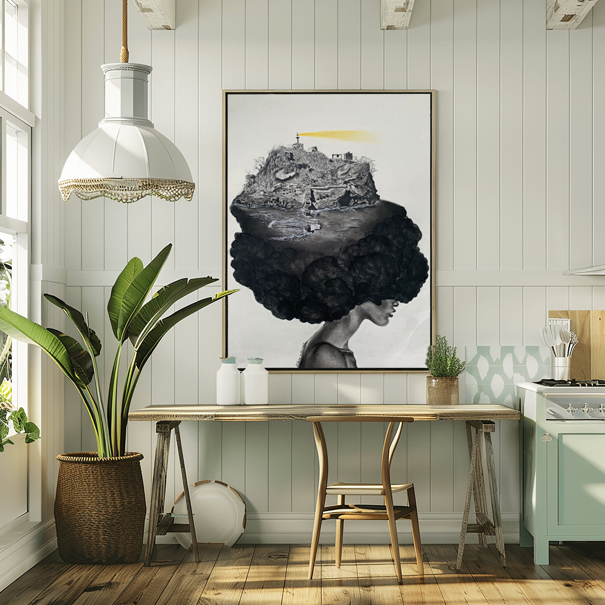 Darkness Reveals the Beauty of Light- Framed poster