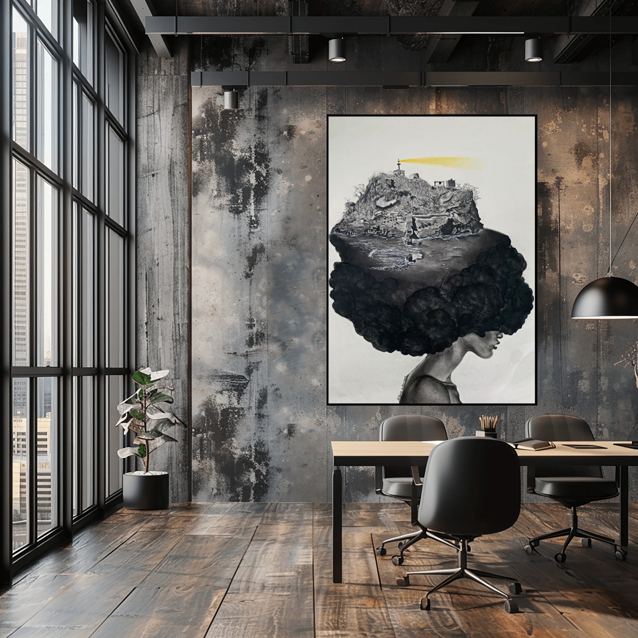 Darkness Reveals the Beauty of Light- Framed poster